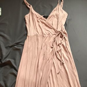 Light Pink Forever 21 Midi Dress M